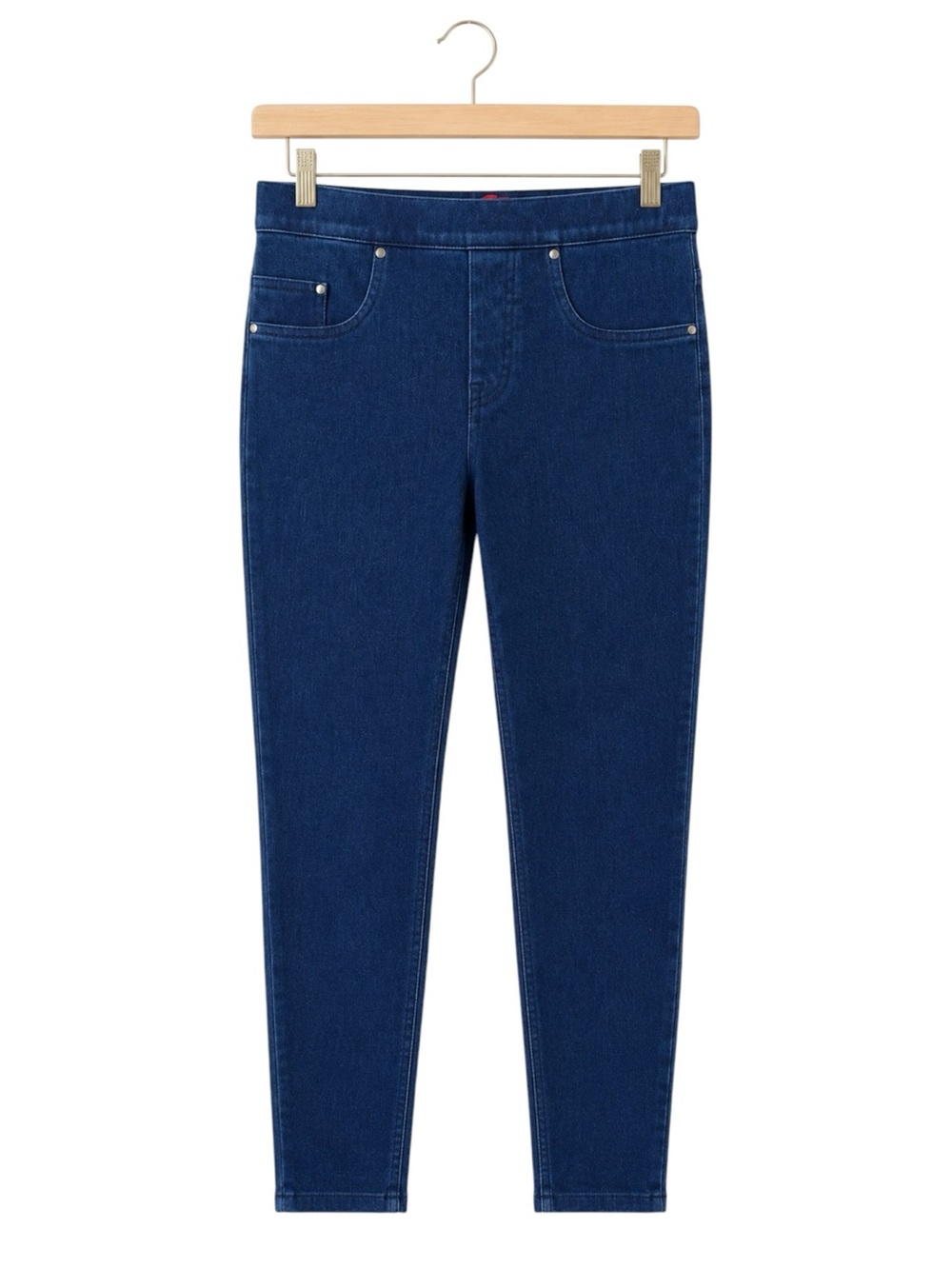 SPANX Pull-On Dark Wash Skinny Denim Leggings Shaping Jeans Women’s S